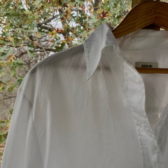 Jason Wu Women's White Classic Button Down Shirt Size S - Picture 4 of 7